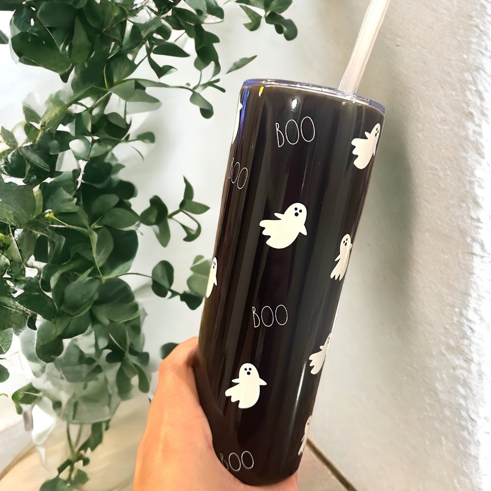 Black Boo Ghost Tumbler